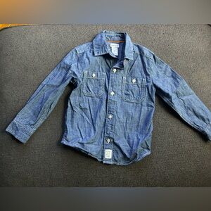 Carter’s Denim Button-Up Shirt – Size 3T